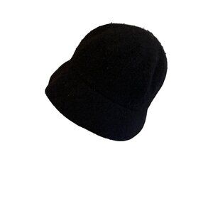 J. Crew Wool Black Bucket Hat One Size